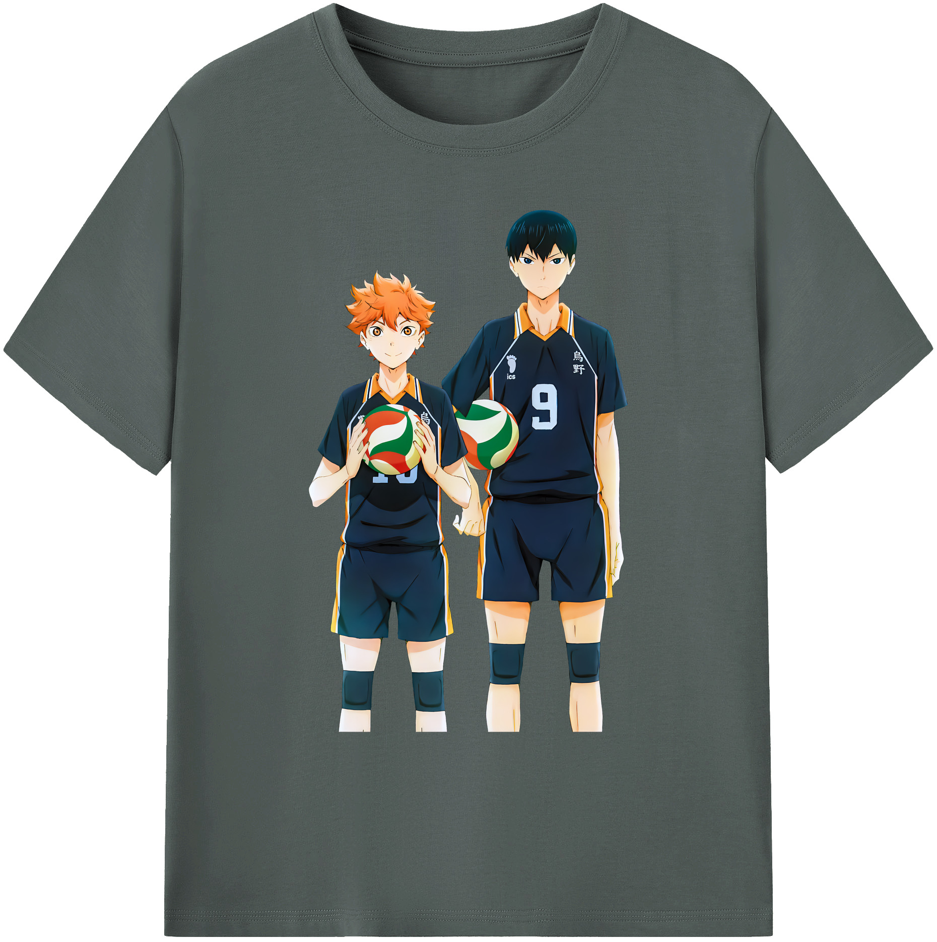 （画像用） ハイキュー!! Haikyu!! 綿100％ メンズ半袖Tシャツ｜肌触りやわらか＆通気性